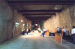 Aspecto actual del túnel de Santa María de la Cabeza. PLANO GENERAL