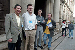José Rivas, Pedro Serena, Antonio Correia y Juan José Sáenz, de izquierda a derecha.