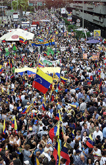 La oposición venezolana sale a la calle