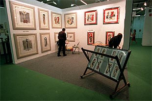 La feria del grabado Estampa abrió ayer sus puertas en Madrid.