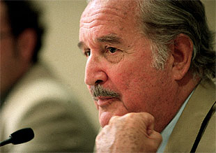 Carlos Fuentes, durante la presentación de su libro    En esto creo,  el pasado 27 de mayo.