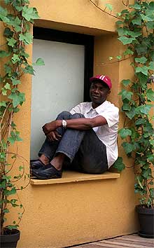 El músico Youssou N'Dour, durante su visita a Madrid.