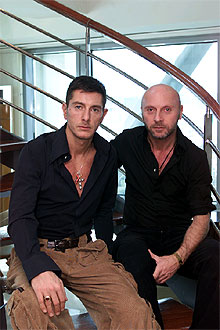Stefano Gabbana y Domenico Dolce, en Barcelona.