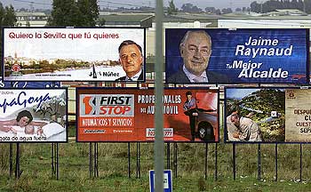 La campaña salta a la valla