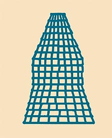 Obra de Rojo para    Casa entre nubes,  de A. Blanco.