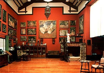 Una vista del estudio de Joaquín Sorolla tras la restauración de su casa museo en Madrid.