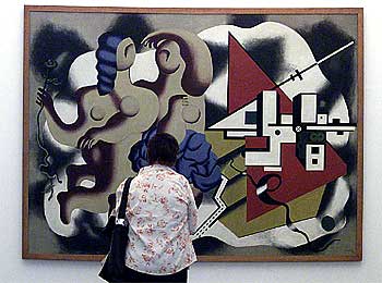    Bailarinas con llaves   (1930), una de las obras  de Léger presentes en la exposición.