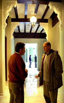 La entrada de la casa de Fuster tras la rehabilitación.