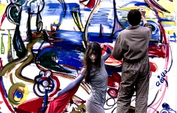 Murales, poemas y una 'haima' en solidaridad con el pueblo saharaui