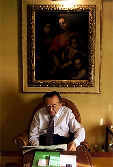 Giulio Andreotti, en su despacho de Roma, el pasado septiembre.
