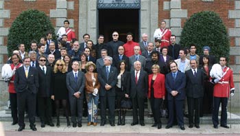 RECEPCIÓN EN EL PALACETE ALBÉNIZ.
