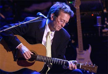 Eric Clapton, durante una actuación en Nueva York.