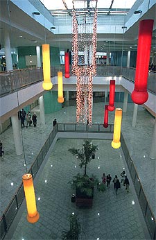 Adornos navideños para el ocio de la zona sur