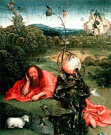  Meditaciones de san Juan Bautista,  cuadro de El Bosco que data de finales del siglo XVI.