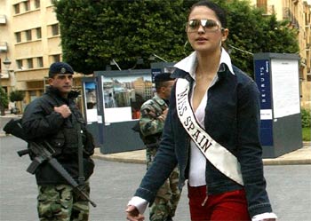 Miss España compite para ser Miss Europa en Beirut