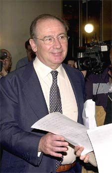 Rodrigo Rato, ayer en el Congreso.