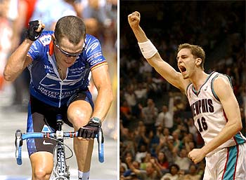 Los deportistas españoles coronan a Lance Armstrong y a Pau Gasol
