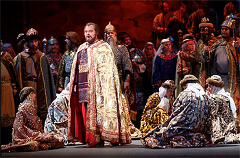 Ensayo general de la ópera  Príncipe Igor. 