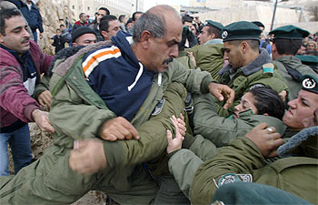 PROTESTA LIBANESA EN JERUSALÉN.