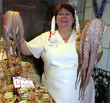 Los mercados, a tope para la nochebuena.