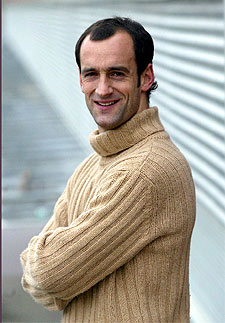 Etxeberria posa durante un alto en la entrevista.