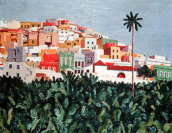  Barrio de San Nicolás, hacia 1932-35 , de José Jorge Oramas (Centro Atlántico de Arte Moderno, Cabildo de Gran Canaria).