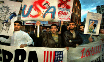 EN CONTRA DE LA GUERRA EN IRAK.