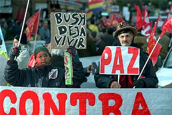 MARCHA EN MADRID CONTRA LA GUERRA.