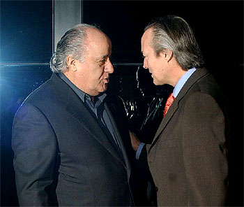 Amancio Ortega se deja ver junto al ministro Piqué