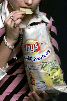 Envoltorio de la marca Lay's Mediterráneas.
