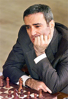 Gari Kaspárov, durante una partida.