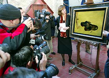 Presentación del cuadro  El pecado original .