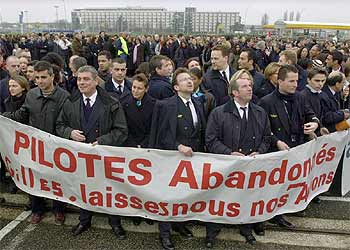 El aeropuerto de Orly, bloqueado por los pilotos de Air Lib