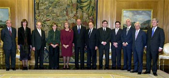 Los Reyes reciben a la comisión organizadora del Año Dalí