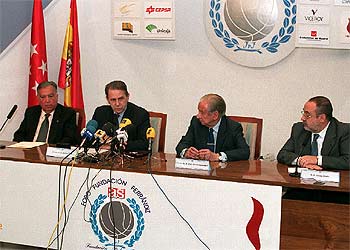 Pedro Ferrándiz, Jacques Rogge, Juan Antonio Samaranch y Alfredo Relaño, director de  As. 