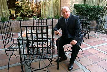 Peter Sutherland, presidente no ejecutivo de BP, ayer en un hotel de Madrid.