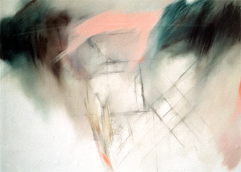  El Patio III (Calle Vírgenes),  óleo de Zóbel (1980), hoy en la colección de la Fundación Juan March.