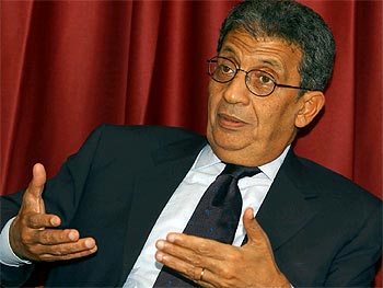 El secretario general de la Liga Árabe, Amr Mussa.