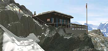 Imagen virtual del programa  Hotel Vue des Alpes,  de Monika Studer y Christoph van den Berg (Basilea).