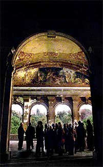 Aspecto actual de lo que será una de las aulas de la biblioteca de arte que se situará en el MNAC.