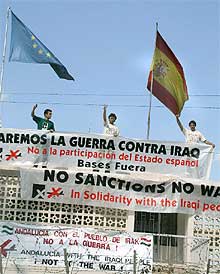 'Escudos humanos' españoles en Bagdad