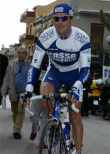 Aitor González, con el  maillot   de  l   Fassa Bortolo. 