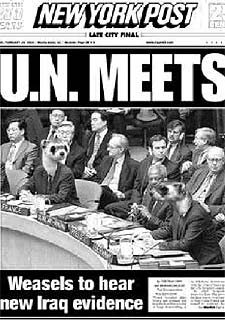 Las "comadrejas" de la ONU