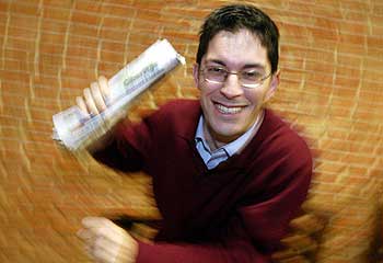 Antonio Pérez Torres, uno de los tres premiados por participar en la encuesta de 'Ciberp@ís'.