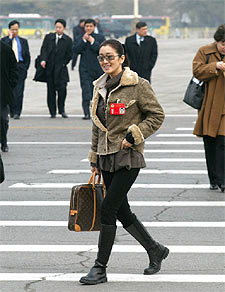 La actriz Gong Li, representante del pueblo