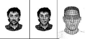 Retratos robot del  asesino del naipe  distribuidos por la Delegación del Gobierno en Madrid.