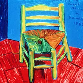 'Homenaje a Van Gogh' (1988), de David Hockney.