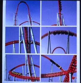 Imágenes del Xcelerator, en la exposición  Ingrávidos,  de Daniel Canogar.