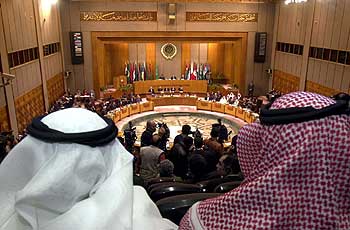 Reunión de ministros de Asuntos Exteriores de la Liga Árabe en El Cairo.