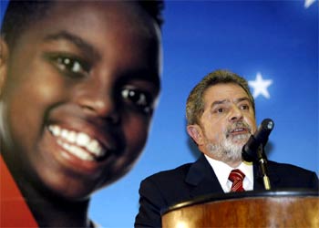 Luis Inácio Lula da Silva, durante su primera rueda de prensa como presidente de Brasil, en octubre pasado.